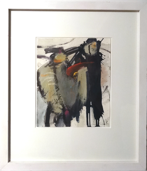 Acryl auf Papier 19x23 ohne
                                  Rahmen, mit Rahmen 35x43, signiert
                                  Jacques Guidon 93